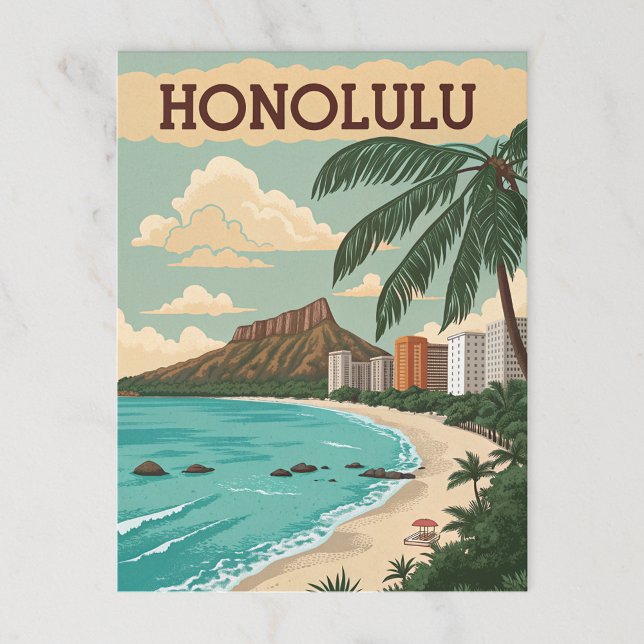 Honolulu: Diamond Head Beach Paradise Postcard (Creator Uploaded)