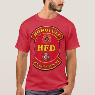 Honolulu Fire Department Firefighter Shield  T-Shirt