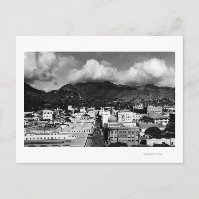 Honolulu, HA - View of City from Aloha Tower Postcard (Front)