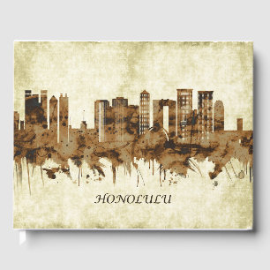 Honolulu Hawaii Cityscape Guest Book