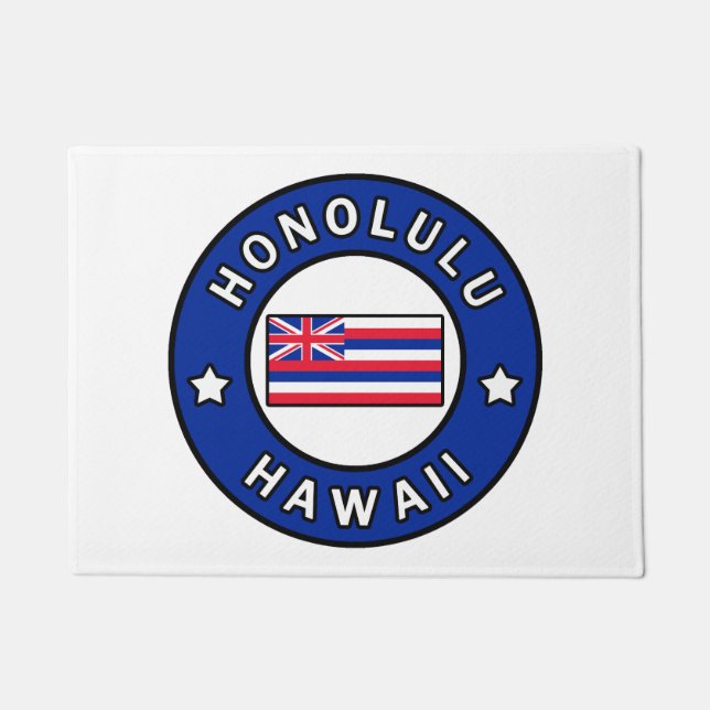 Honolulu Hawaii Doormat (Front)