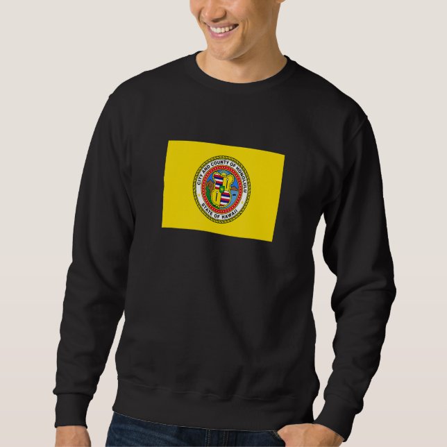Honolulu Hawaii Flag Sweatshirt (Front)