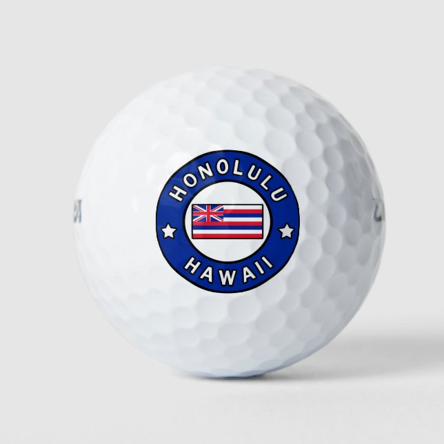 Honolulu Hawaii Golf Balls (Front)