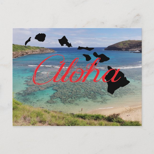 Honolulu Hawaii Hanauma Bay Postcard (Front)