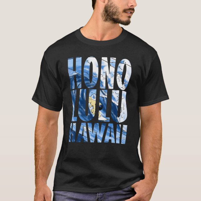 Honolulu Hawaii Hawaiian Islands Surf Surfing Surf T-Shirt (Front)
