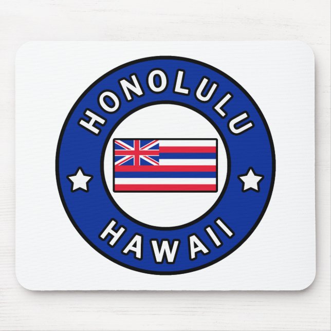 Honolulu Hawaii Mouse Pad (Front)