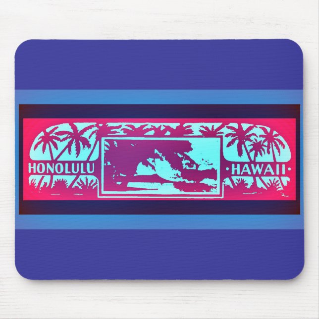 HONOLULU HAWAII MOUSE PAD (Front)