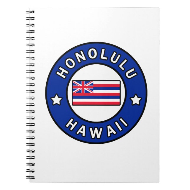 Honolulu Hawaii Notebook (Front)