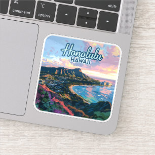 Honolulu Hawaii Oahu Waikiki Beach Diamondhead