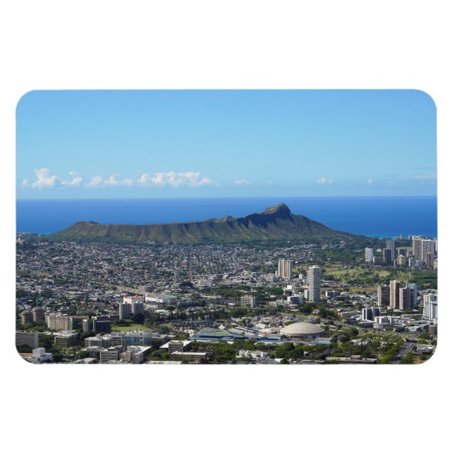Honolulu Hawaii Photo Magnet (Horizontal)