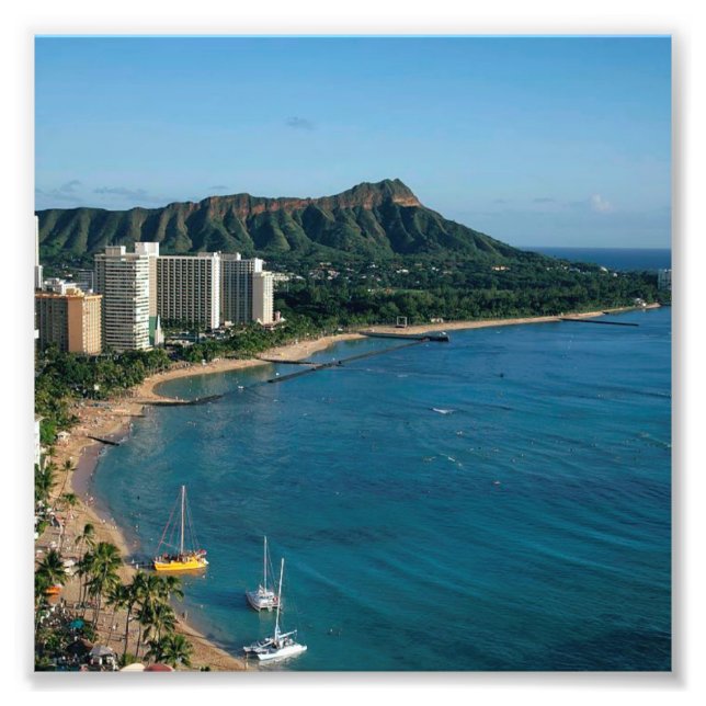 Honolulu Hawaii Photo Print (Front)
