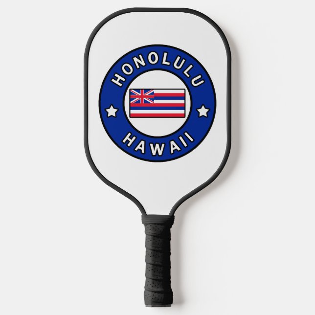 Honolulu Hawaii Pickleball Paddle (Front)