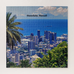Honolulu, Hawaii picturesque cityscape Jigsaw Puzzle