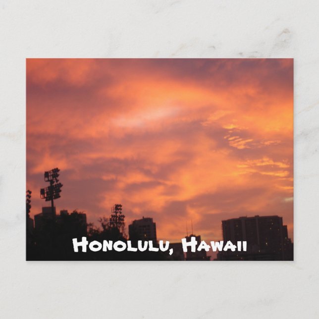 Honolulu, Hawaii Postcard (Front)