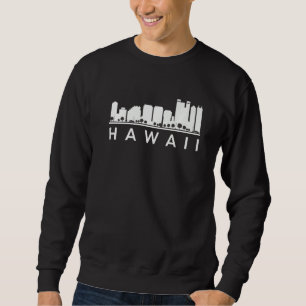 Honolulu Hawaii Skyline Home State Vintage Souveni Sweatshirt