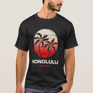 Honolulu Hawaii Sunset Design Honolulu Beach Oahu T-Shirt