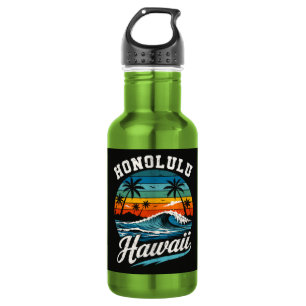 Honolulu Hawaii Surf Sunset 532 Ml Water Bottle
