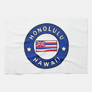 Honolulu Hawaii Tea Towel