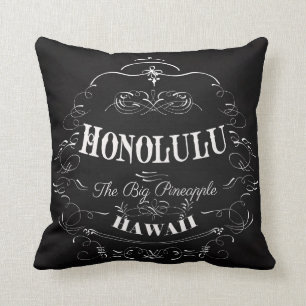 Honolulu, Hawaii - The Big Pineapple Cushion