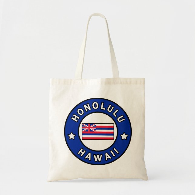 Honolulu Hawaii Tote Bag (Front)