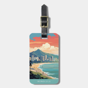 Honolulu Hawaii Travel Luggage Tags