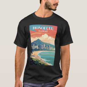 Honolulu, Hawaii: Travel Vintage T-Shirt