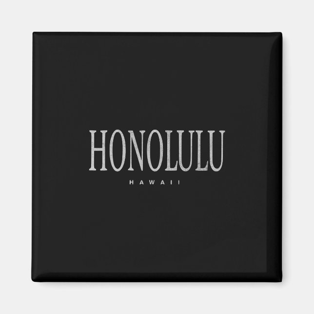 Honolulu Hawaii Vacation Clic Souvenir  Magnet (Front)
