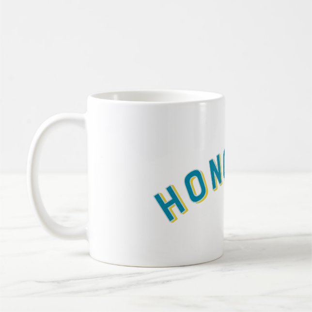 Honolulu, Hawaii Vintage Arch Coffee Mug (Left)