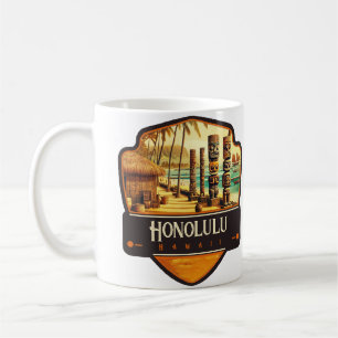 Honolulu, Hawaii Vintage Coffee Mug