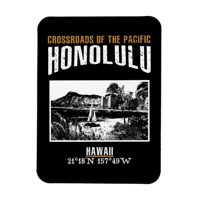Honolulu Magnet (Vertical)