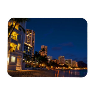 Honolulu, Oahu, Hawaii. Night exposure of Magnet
