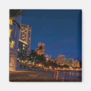 Honolulu, Oahu, Hawaii. Night exposure of Magnet