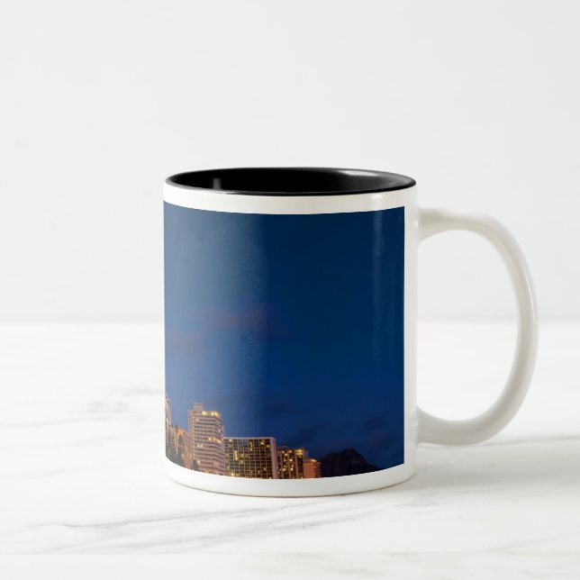 Honolulu, Oahu, Hawaii. Night exposure of Two-Tone Coffee Mug (Right)