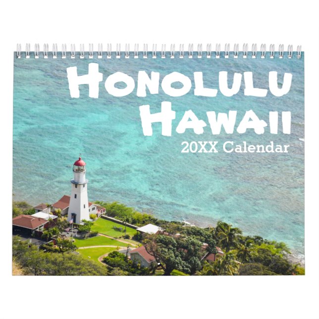 Honolulu, Oahu, Hawaii Photography Seaside Calendar (Cover)