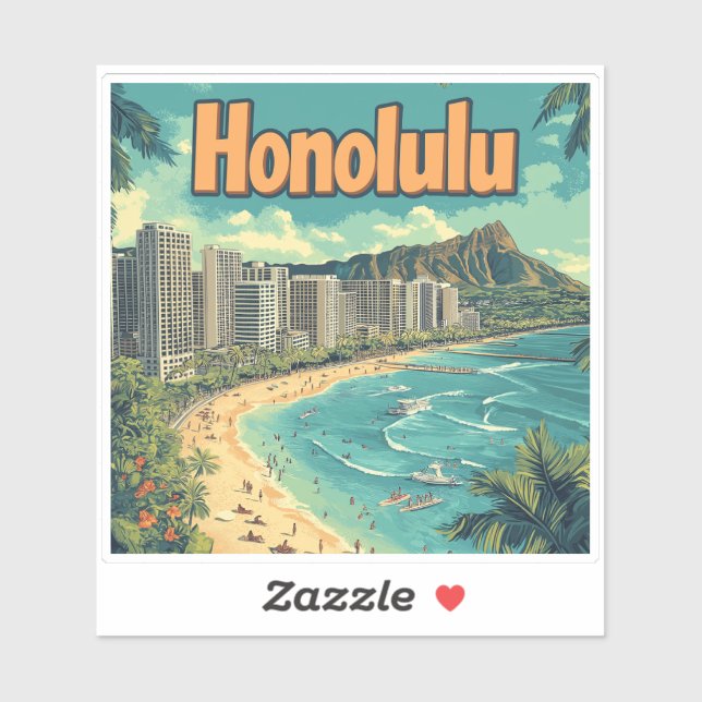 Honolulu - Urban Hawaii Beach  (Sheet)