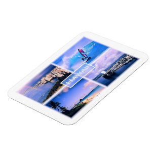 Honolulu view - The Perouse - Lanikai Beach Oahu - Magnet