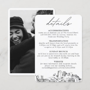 Honolulu Wedding Details Enclosure Card