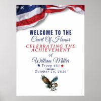 Honor Achievement Event Welcome Sign Poster