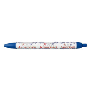 Honor and Thank American Veterans Black Ink Pen
