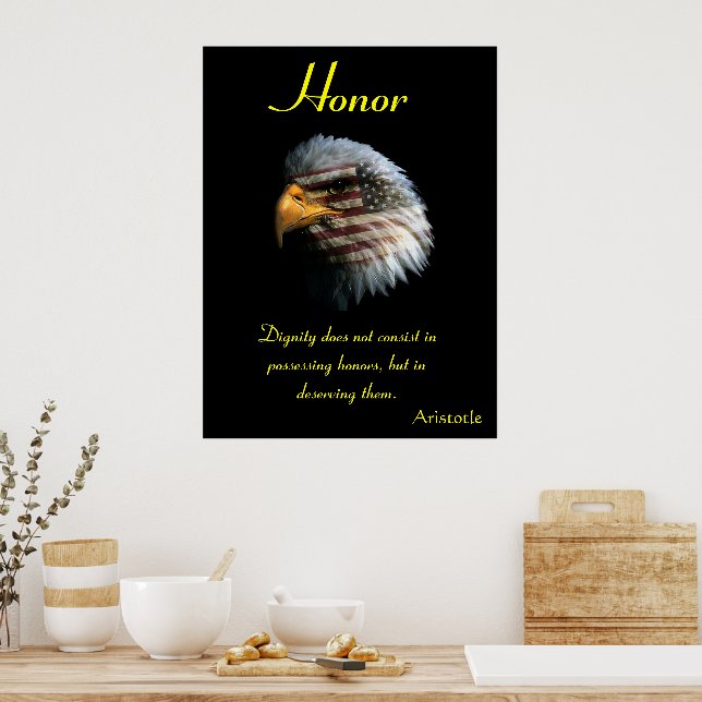 Honor Guides Freedom's Soaring Eagle Vision Poster (Kitchen)