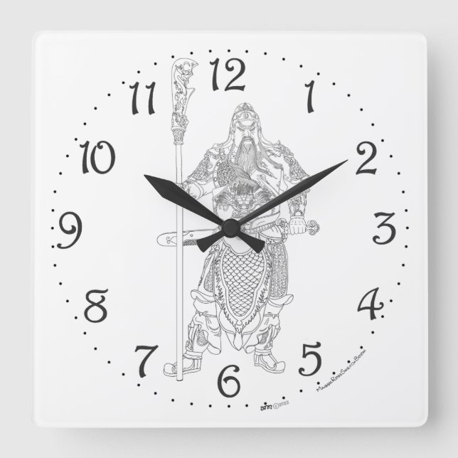 Honorable Ancestor  Square Wall Clock (Front)