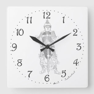 Honorable Ancestor  Square Wall Clock