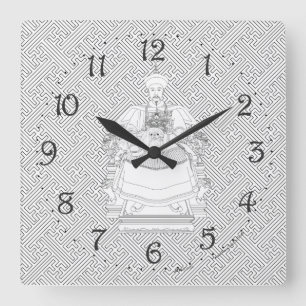 Honorable Ancestor Square Wall Clock