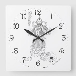 Honorable Ancestor  Square Wall Clock