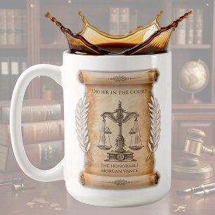 Honorable Judge Order in Court Custom Judicial Coffee Mug