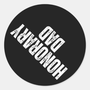 Honorary Dad Volunteer Family Son Daughter Appreci Classic Round Sticker