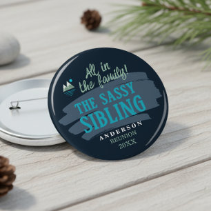 Honorary Family Characters Sassy Sibling ID1317 10 Cm Round Badge