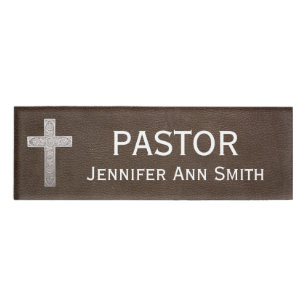 Honorary Religious Title PASTOR Name Tag
