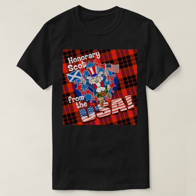 Honorary Scot from the USA T-Shirt (Design Front)