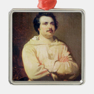 Honore de Balzac in his Monk's Habit, 1829 Metal Ornament